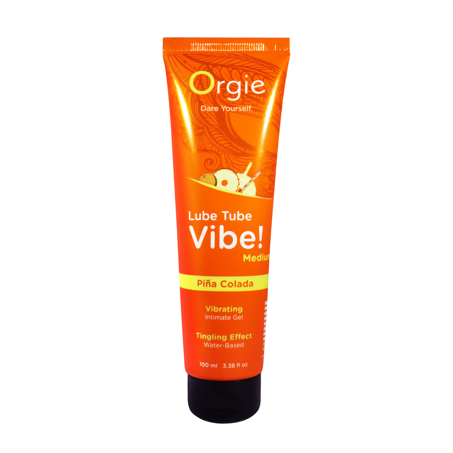 Lube Tube Vibe! - Medium - Piña Colada - 100ml | 3.38 fl oz.