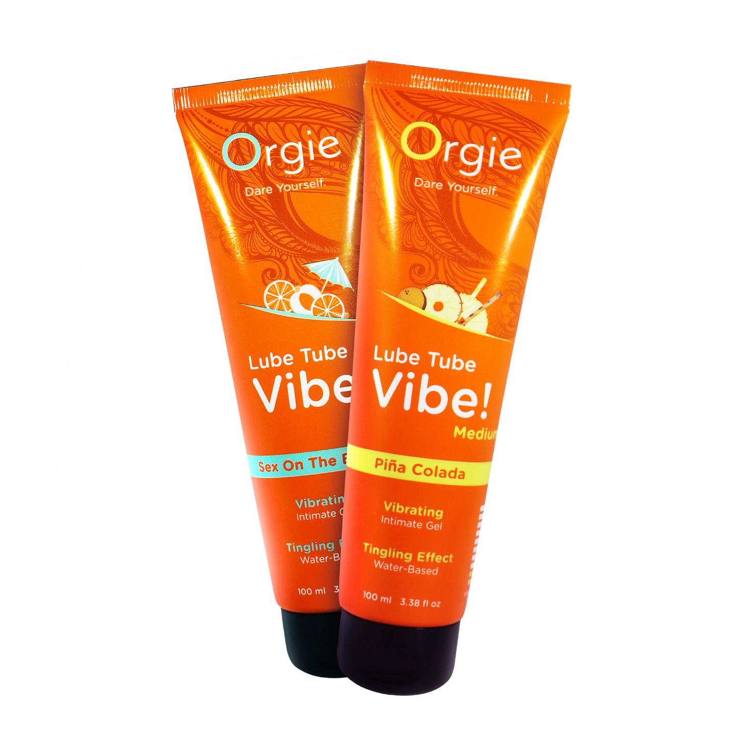 Lube Tube Vibe! - Medium - Piña Colada - 100ml | 3.38 fl oz.